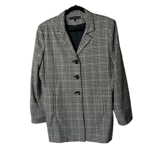 Collection by Harve Bernard Tweed Black and white blazer - Picture 1 of 10